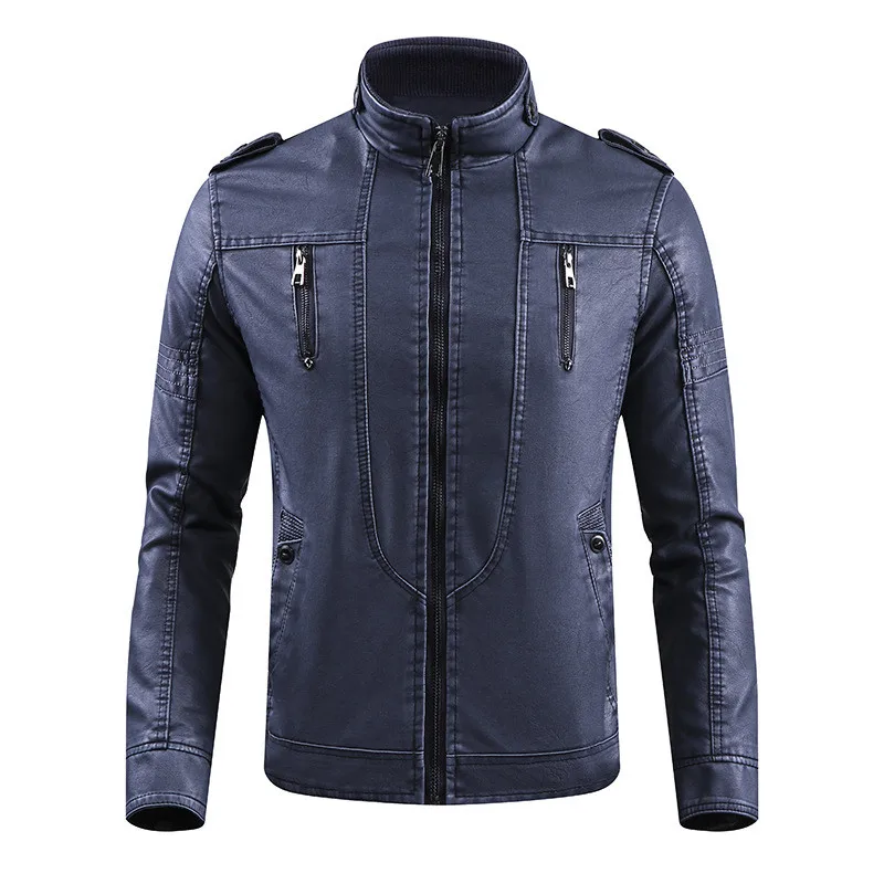 New Winter Leather Coat Men Thick Warm Wool Liner Windbreaker Leather Jacket Men Plus Size M-4XL Stand Collar Motorcycle Jacket
New Winter Leather Coat Men Thick Warm Wool Liner Windbreaker Leather Jacket Men Plus Size M-4XL Stand Collar Motorcycle Jacket