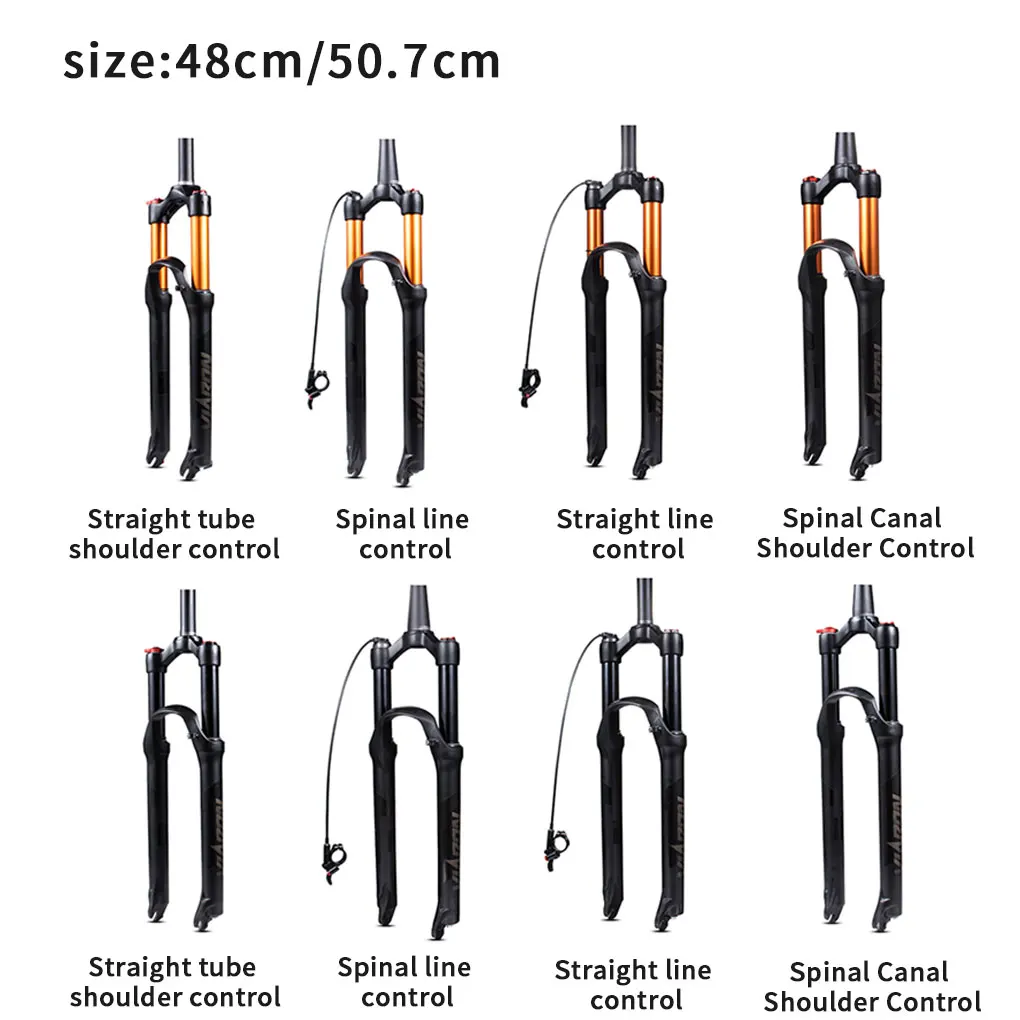 Bike Fork Solo Air with Rebound Adjustment MTB front Suspension 26/27.5 inch Straight/Tapered RL/LO Bicycle QuickRelease
Bike Fork Solo Air with Rebound Adjustment MTB front Suspension 26/27.5 inch Straight/Tapered RL/LO Bicycle QuickRelease