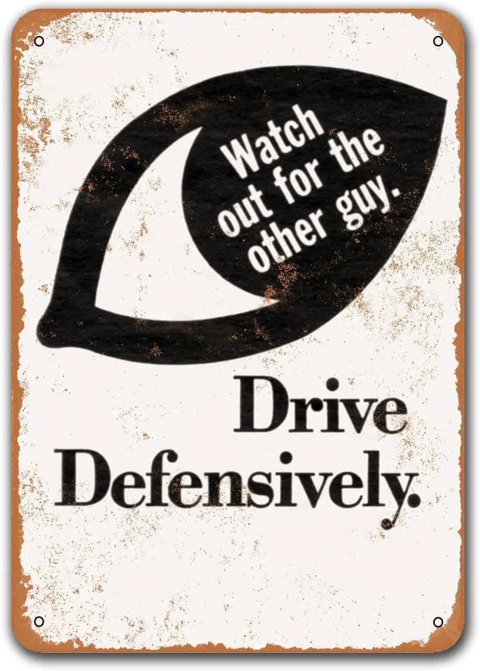1969 Watch Out for The Other Guy Vintage Tin Signs Cars, Sisoso Metal Plaques Poster Garage Man Cave Retro Wall Decor 12x16 inch
1969 Watch Out for The Other Guy Vintage Tin Signs Cars, Sisoso Metal Plaques Poster Garage Man Cave Retro Wall Decor 12x16 inch