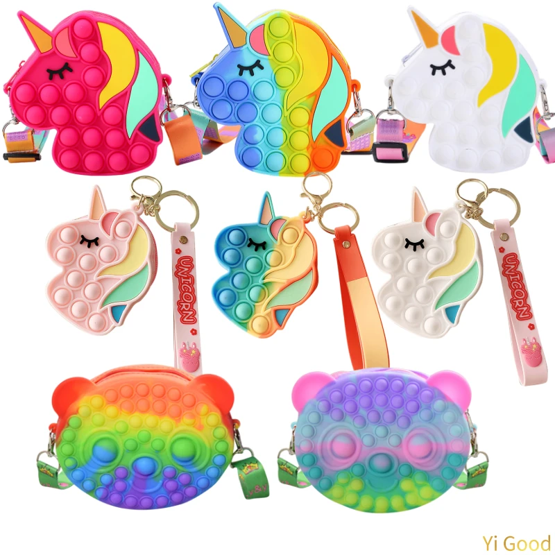 Fashion Fidget Toys Messenger Bags Wallet Unicorn Stress Reliever Push Simple Dimple Pops Its Christmas for Children Adult
Fashion Fidget Toys Messenger Bags Wallet Unicorn Stress Reliever Push Simple Dimple Pops Its Christmas for Children Adult