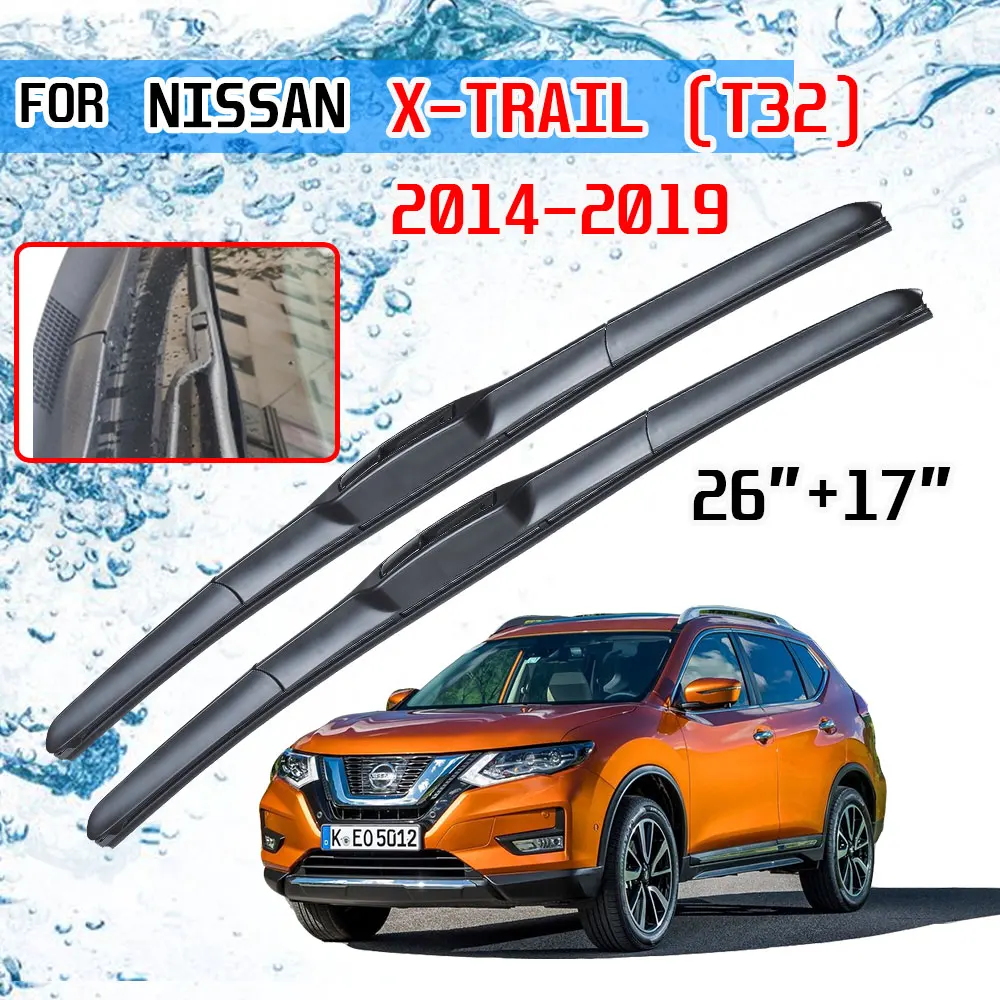 Щетки стеклоочистителя для Nissan X Trail T32 2014 2015 2016 2017 2018 2019 U J Hook