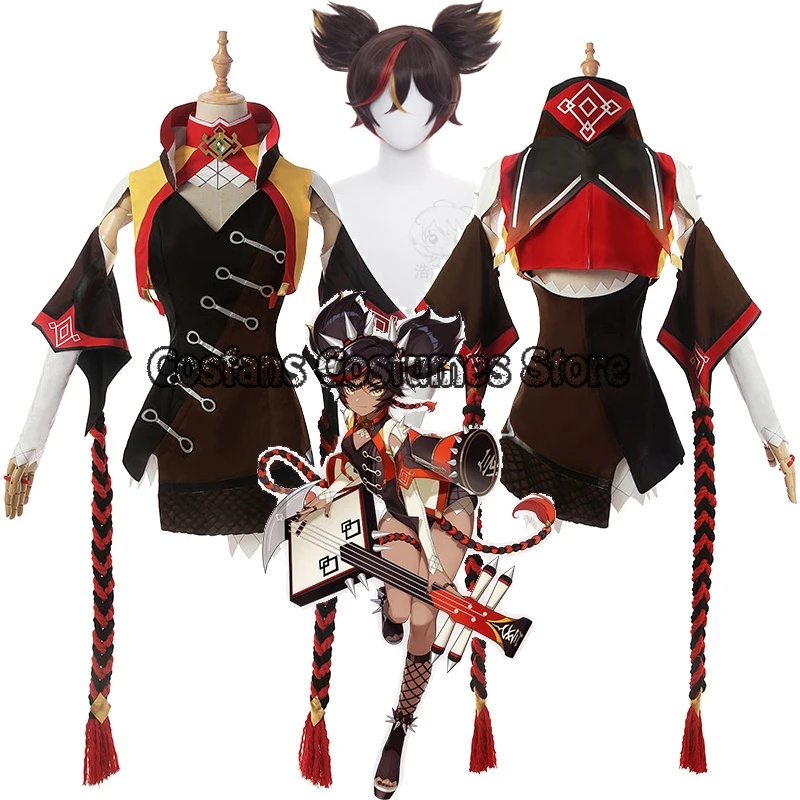 Genshin Impact Cosplay XINYAN Cosplay Costume Genshin Impact Costume for Women Halloween Suit Sexy Outfits Brown Gradient Wigs
Genshin Impact Cosplay XINYAN Cosplay Costume Genshin Impact Costume for Women Halloween Suit Sexy Outfits Brown Gradient Wigs