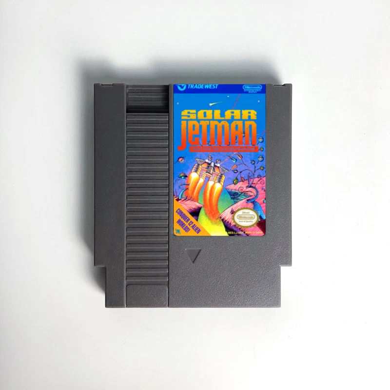 Solar Jetman - Hunt for the Golden Warpship Game Cartridge For NES Console 72 Pin 
Solar Jetman - Hunt for the Golden Warpship Game Cartridge For NES Console 72 Pin
