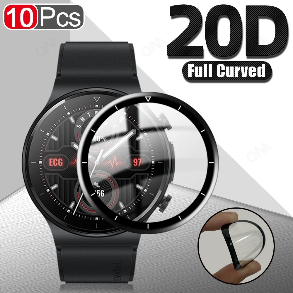10Pcs 20D Curved Edge Full Cover Protective Film For Huawei GT 2 Pro ECG Smartwatch Screen Protector For Huawei Watch (Not Glass
10Pcs 20D Curved Edge Full Cover Protective Film For Huawei GT 2 Pro ECG Smartwatch Screen Protector For Huawei Watch (Not Glass