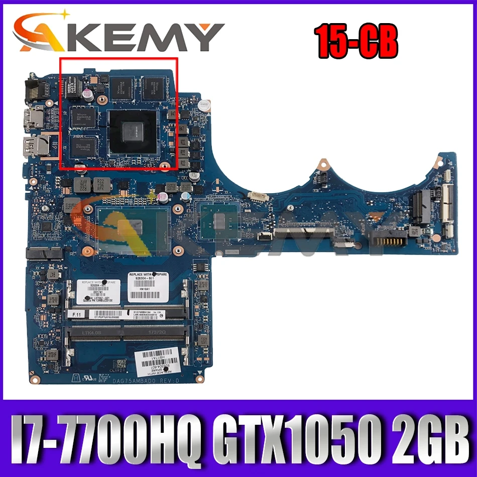 926305-001 926305-601 For HP Pavilion gaming 15-CB I7-7700HQ GTX1050 2GB Laptop Motherboard DAG75AMBAD0 DDR4 Notebook Mainboard
926305-001 926305-601 For HP Pavilion gaming 15-CB I7-7700HQ GTX1050 2GB Laptop Motherboard DAG75AMBAD0 DDR4 Notebook Mainboard