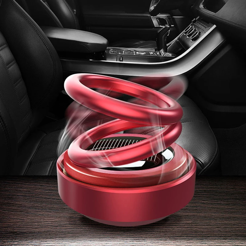 Solar Powered Car Double Loop Rotary Suspension Dashboard Perfume Seat Air Freshener Auto Aromatherapy Diffuser Car Interior
Solar Powered Car Double Loop Rotary Suspension Dashboard Perfume Seat Air Freshener Auto Aromatherapy Diffuser Car Interior