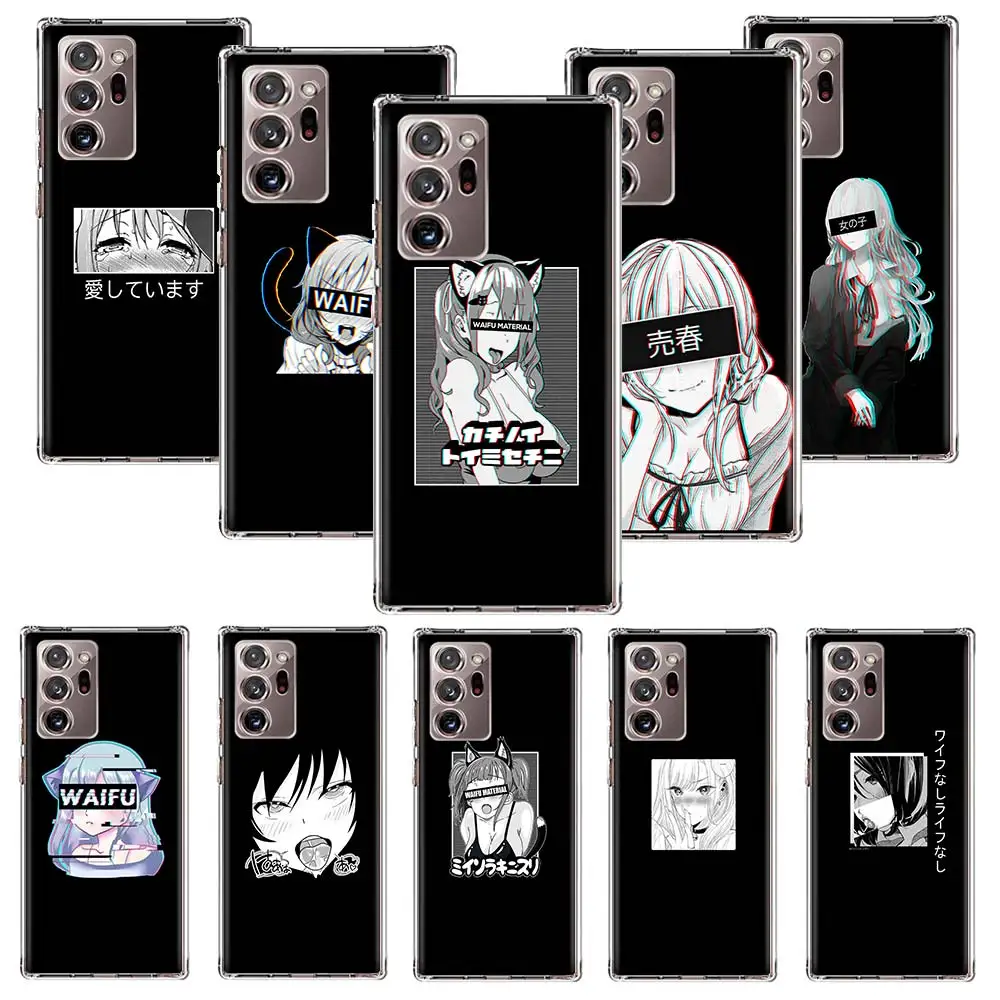 

Anime Hentai ​Sexy Mang Girl Phone Case For Samsung Galaxy Note 20 Ultra Note 10 Plus 8 9 F52 F62 M62 M31S M30S M51 Cover Coque