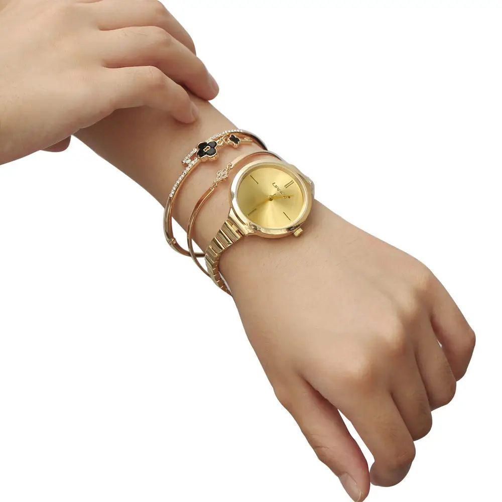 Top LIANDU brand minimalism latest luxury alloy strap fashion bracelet three-piece watch Tyrant gold quartz ladies watch
Top LIANDU brand minimalism latest luxury alloy strap fashion bracelet three-piece watch Tyrant gold quartz ladies watch