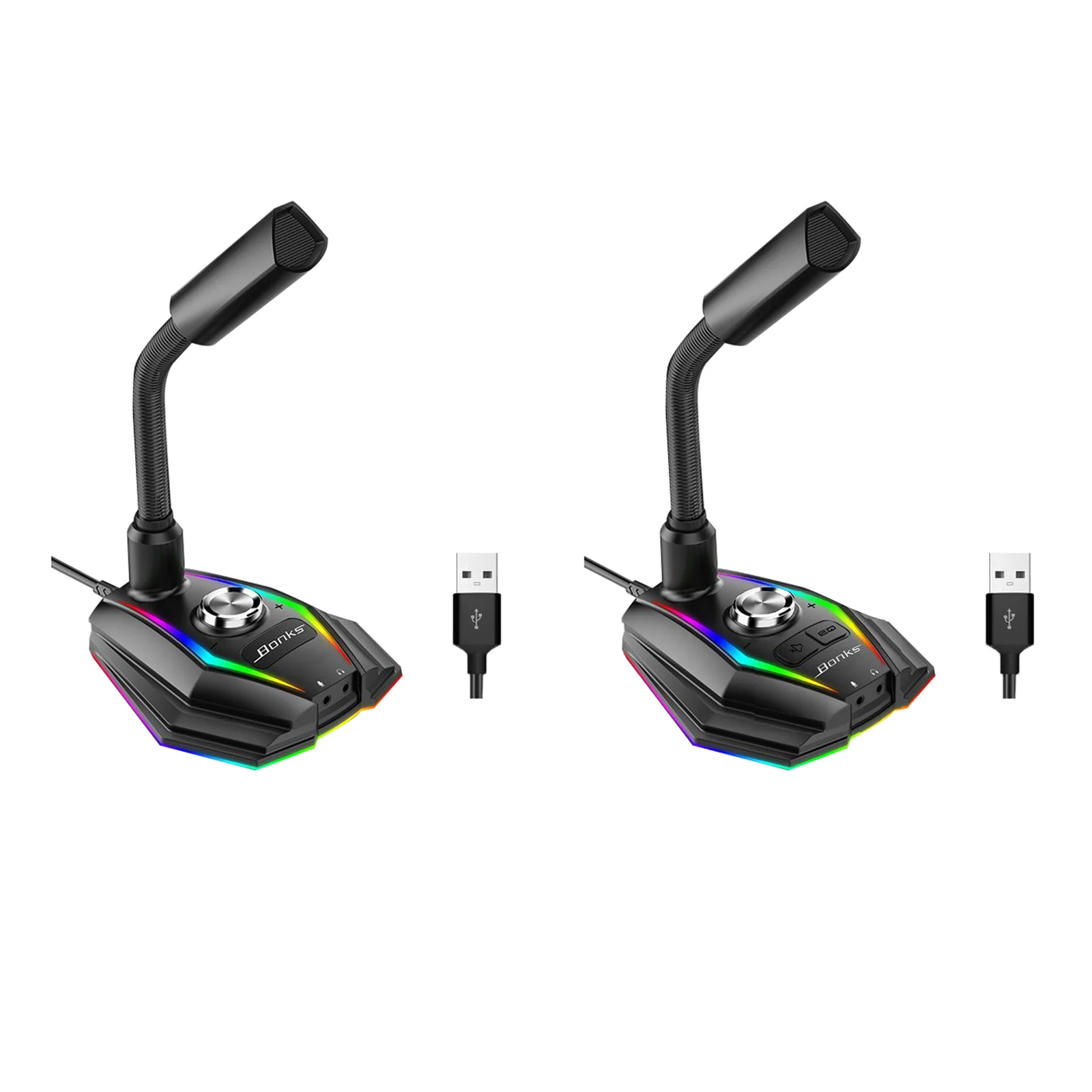 USB Computer Microphone, PC Mic Microphone for Computer with Mute Button and RGB Rainbow Light for ZRecording, Meeting, Games
USB Computer Microphone, PC Mic Microphone for Computer with Mute Button and RGB Rainbow Light for ZRecording, Meeting, Games