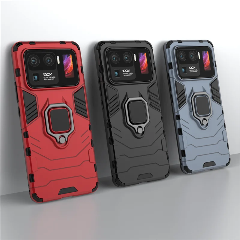 Back Cover For Xiaomi Mi 11 Ultra Shockproof Car Ring Holder Shell Armor For Mi11 Lite Mi 11 Pro Phone
Back Cover For Xiaomi Mi 11 Ultra Shockproof Car Ring Holder Shell Armor For Mi11 Lite Mi 11 Pro Phone