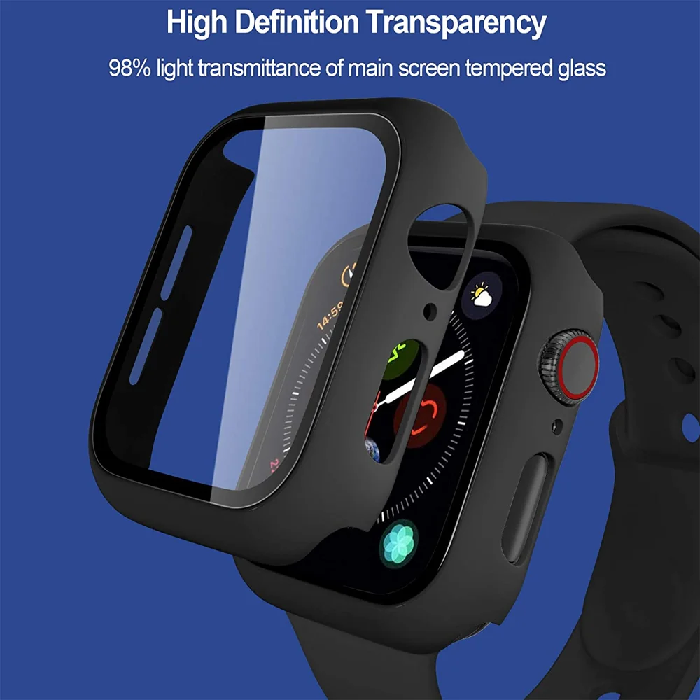 Glass+cover For Apple watch band 45mm 41mm 44mm 40mm 42mm 38mm Tempered Screen Protector iwatch series 7 6 5 4 3 se acessories
Glass+cover For Apple watch band 45mm 41mm 44mm 40mm 42mm 38mm Tempered Screen Protector iwatch series 7 6 5 4 3 se acessories