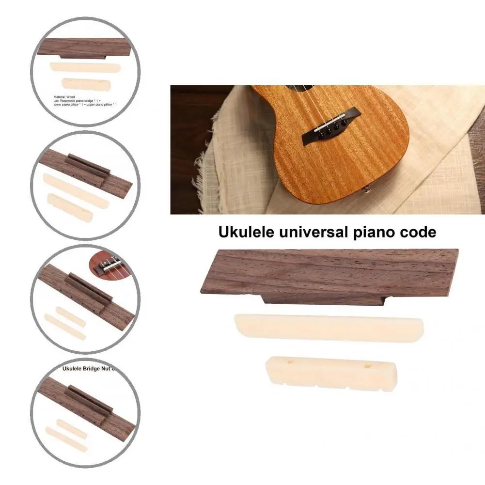 Resonant Lightweight 4 String Ukulele Guitar Rosewood Bridge Instrument Supplies
Resonant Lightweight 4 String Ukulele Guitar Rosewood Bridge Instrument Supplies