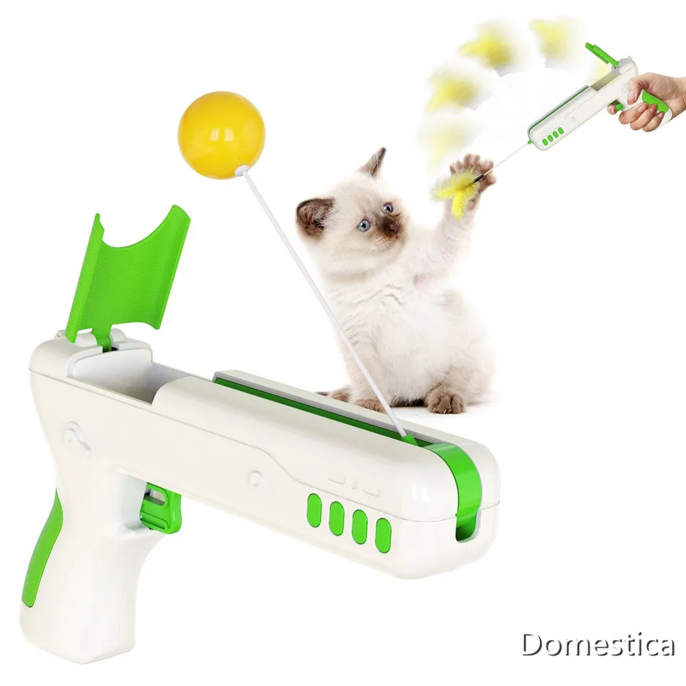 Палочка для кошек, игрушка с перьями, котятами, боевыми мячиками, удочка для игры, перо и мяч, оригинальный пистолет для котят, щенков
Палочка для кошек, игрушка с перьями, котятами, боевыми мячиками, удочка для игры, перо и мяч, оригинальный пистолет для котят, щенков