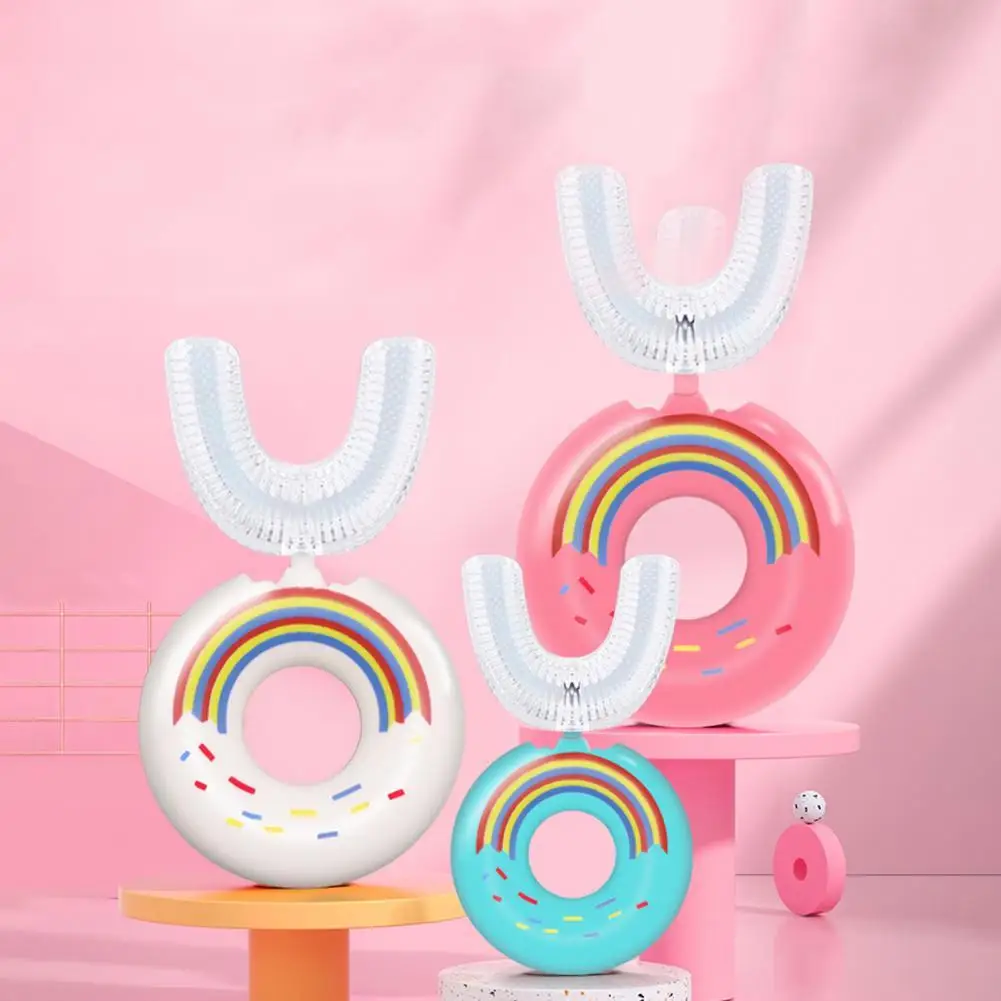 Lightweight Good U-shaped Handheld Toddler Toothbrush Practical Children Toothbrush Ergonomic Design for Bathroom
Lightweight Good U-shaped Handheld Toddler Toothbrush Practical Children Toothbrush Ergonomic Design for Bathroom