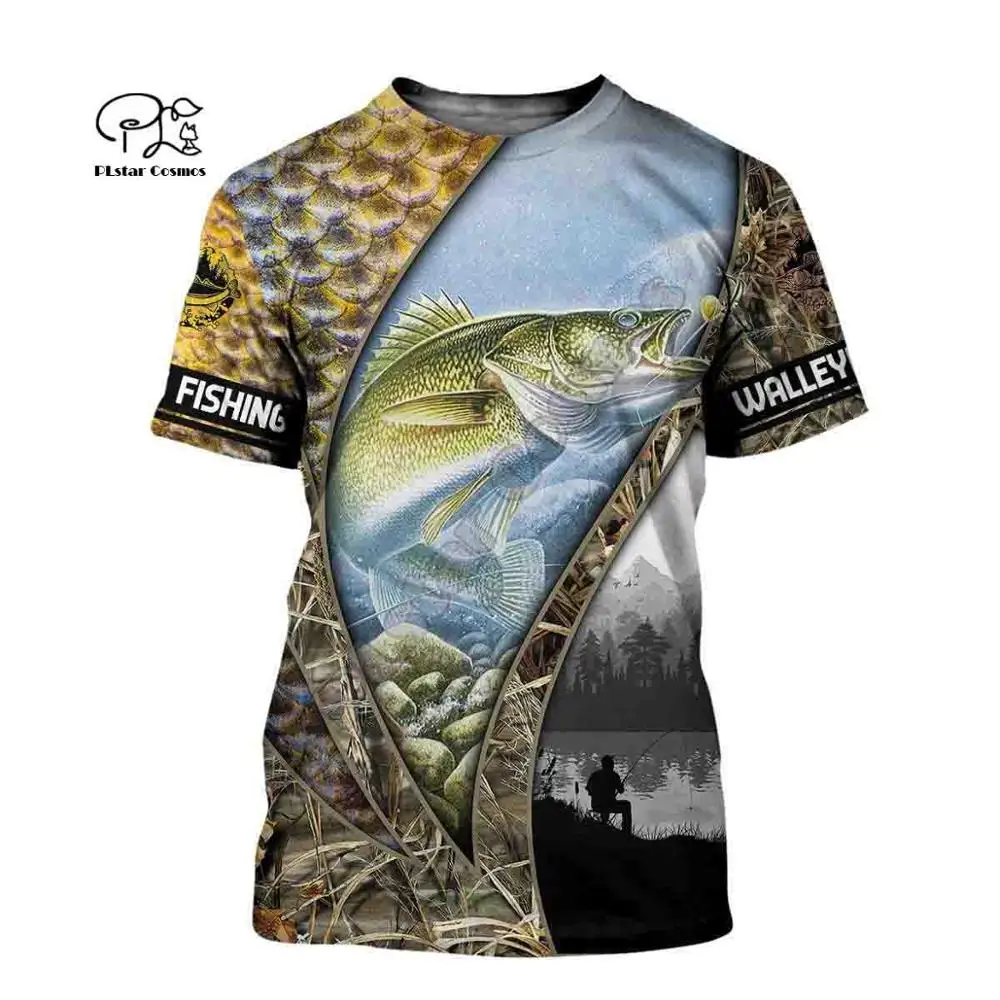 Hot sale fishing pattern men's T-shirt summer beach sports top loose tee
Hot sale fishing pattern men's T-shirt summer beach sports top loose tee