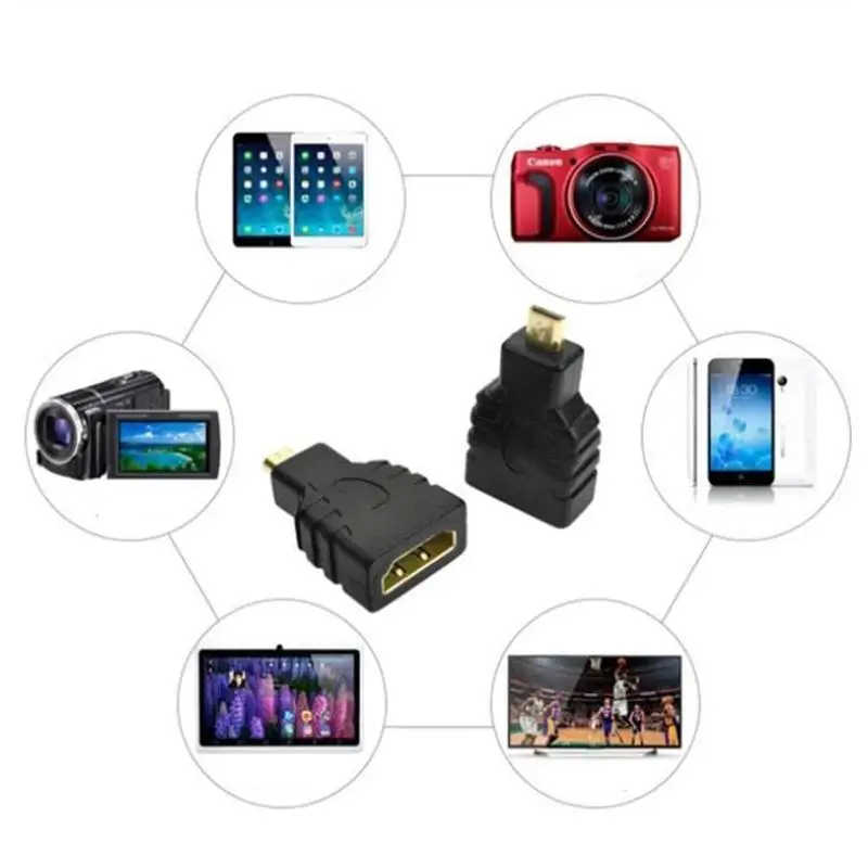 Micro HDMI-Compatibel to Standard HDMI-Compatible Adapter Converter HD 1440p/1080p Transmission For PC Data Tablet K2A1
Micro HDMI-Compatibel to Standard HDMI-Compatible Adapter Converter HD 1440p/1080p Transmission For PC Data Tablet K2A1