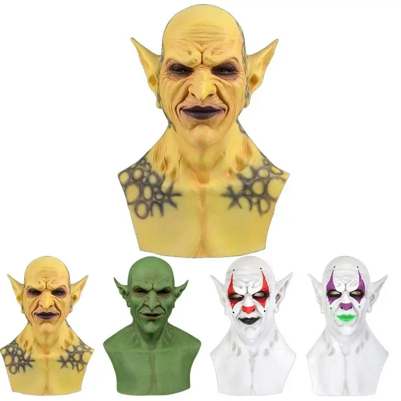 New Halloween Devil Clown Mask Yellow Goblins Mask Halloween Horror Mask Creepy Costume Party Cosplay Props
New Halloween Devil Clown Mask Yellow Goblins Mask Halloween Horror Mask Creepy Costume Party Cosplay Props