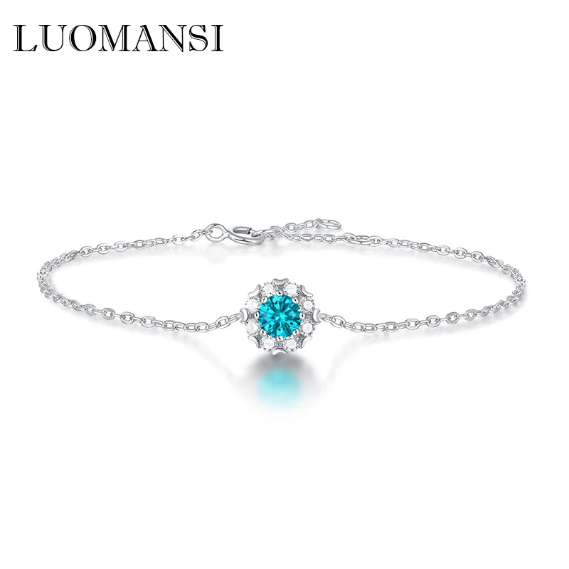 Luomansi S925 Серебряный 0,5 карат 5 мм синий Муассанит браслет с сертификатом GRA женские ювелирные изделия для свадьбы коктейвечерние подарок на д...
Luomansi S925 Серебряный 0,5 карат 5 мм синий Муассанит браслет с сертификатом GRA женские ювелирные изделия для свадьбы коктейвечерние подарок на д...