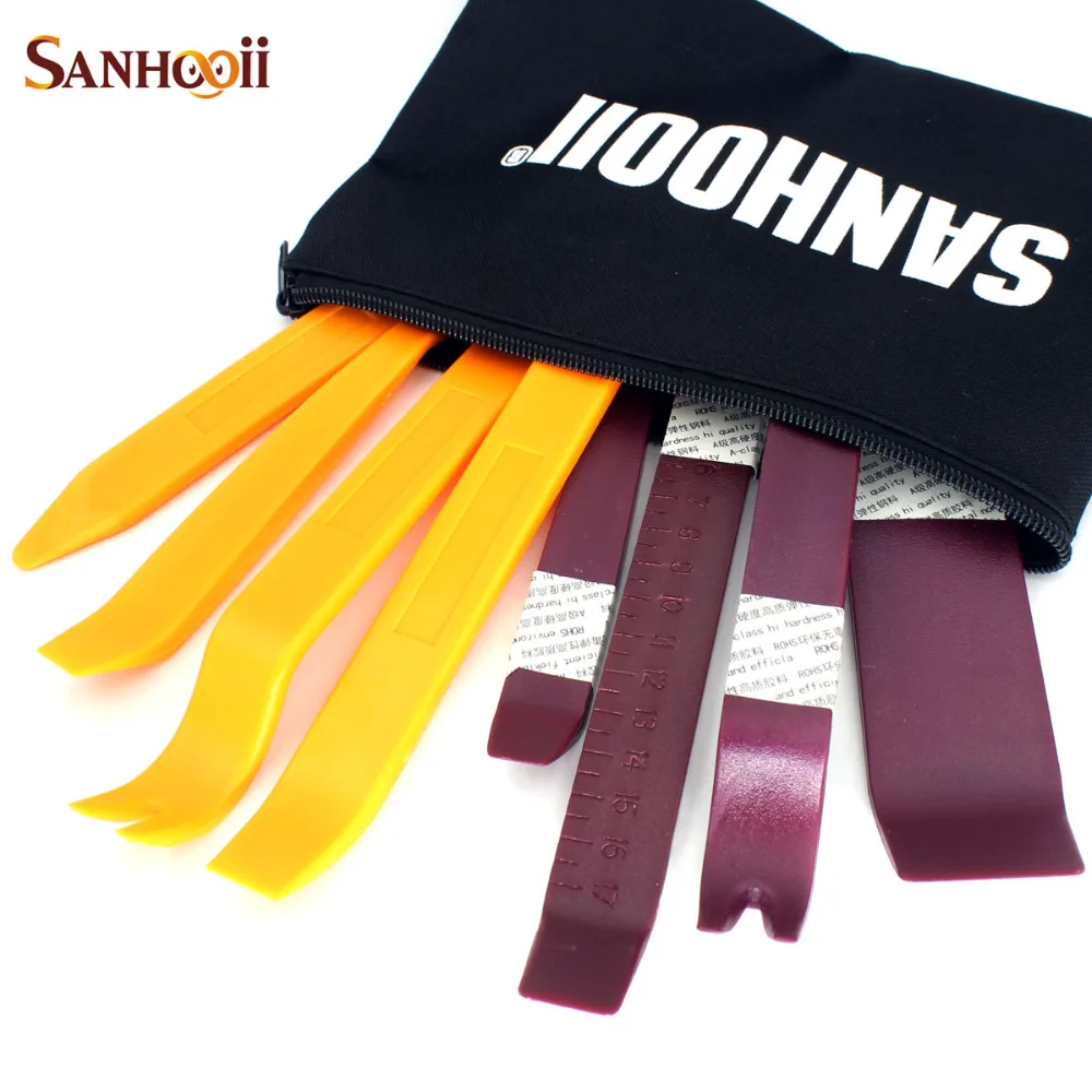 SANHOOII 8pcs Hard Plastic Auto Radio Interior Door Clip Panel Opening Tool Repair Tool
SANHOOII 8pcs Hard Plastic Auto Radio Interior Door Clip Panel Opening Tool Repair Tool