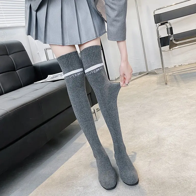Crystal Square Heel Over-the-knee Boots Shoes Woman Autumn Long Botas Mujer Stretch Fabric Socks Boots Women Thigh High Boots
Crystal Square Heel Over-the-knee Boots Shoes Woman Autumn Long Botas Mujer Stretch Fabric Socks Boots Women Thigh High Boots