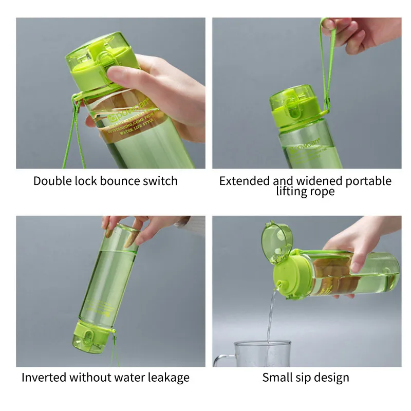 Sport Water Bottle Outdoor Leisure Cup Plastic Large Capacity Water Cup Men Women Kids Student Protable Bottle for Water
Sport Water Bottle Outdoor Leisure Cup Plastic Large Capacity Water Cup Men Women Kids Student Protable Bottle for Water