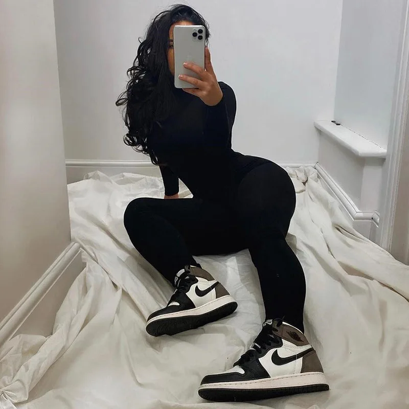 Sporty Long Rompers Womens Jumpsuit Backless Long Sleeve Skinny 2021 Workout Active Wear Solid Baddie Clothes Jumpsuits Party
Sporty Long Rompers Womens Jumpsuit Backless Long Sleeve Skinny 2021 Workout Active Wear Solid Baddie Clothes Jumpsuits Party