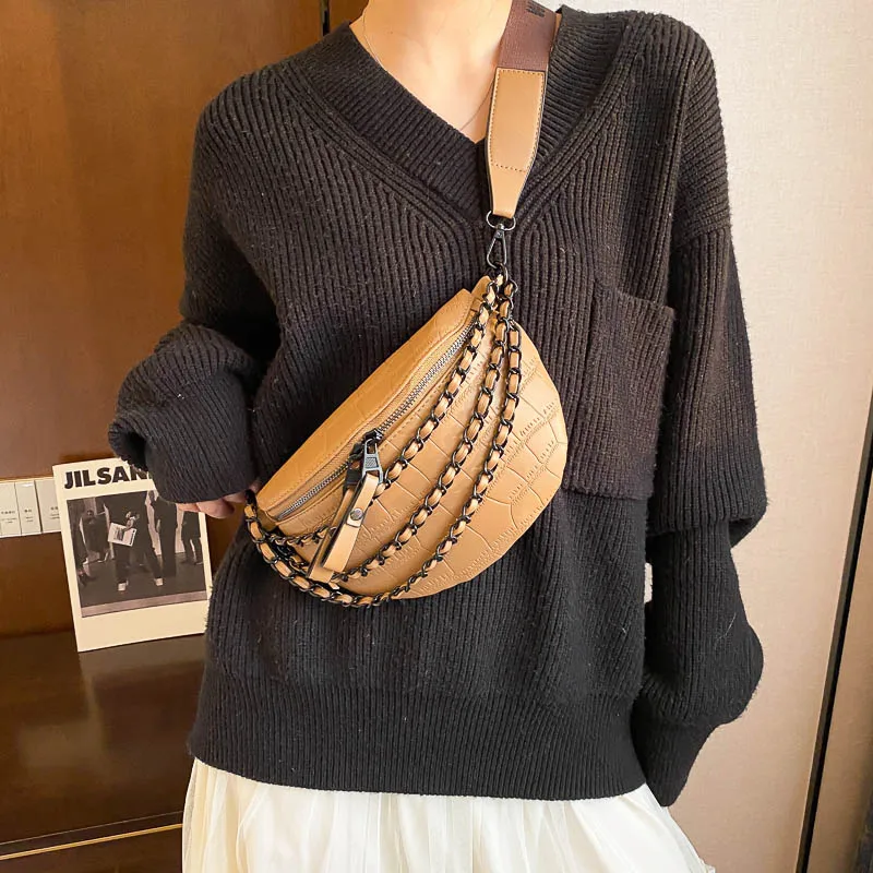 Women Chest Bag Half Moon Design Oblique Satchel Leather Casual Crossbody Shoulder Bag Lady Lasure Waist Bags Fashion Handbag 
Women Chest Bag Half Moon Design Oblique Satchel Leather Casual Crossbody Shoulder Bag Lady Lasure Waist Bags Fashion Handbag