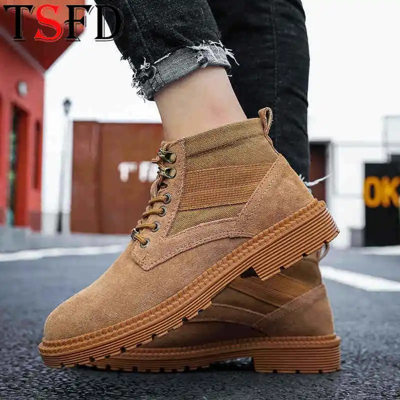 Winter Shoes High-Cut Male MEN ANKLE BOOTS Lace Up Work Shoes Man Round Toe Walking Boot Light Climbing Man Platforms Zapatos W1
Winter Shoes High-Cut Male MEN ANKLE BOOTS Lace Up Work Shoes Man Round Toe Walking Boot Light Climbing Man Platforms Zapatos W1