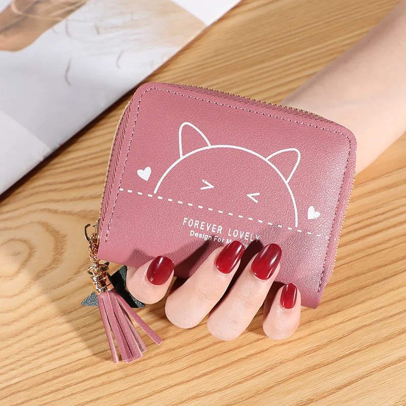 Cute Short Wallets for Female Printing Coin Purses Zipper Women Money Bag Small Card Holder Mini Leather Card Case cartera mujer
Cute Short Wallets for Female Printing Coin Purses Zipper Women Money Bag Small Card Holder Mini Leather Card Case cartera mujer
