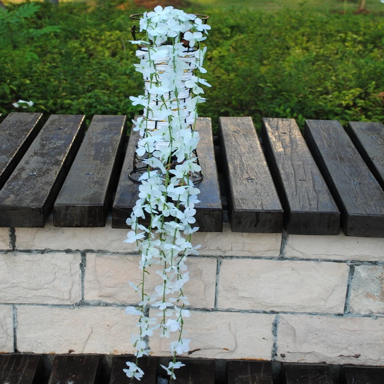 1 Pcs Wedding Decor Artificial Silk Wisteria Flower Vines Hanging Rattan Bride Flowers Garland
1 Pcs Wedding Decor Artificial Silk Wisteria Flower Vines Hanging Rattan Bride Flowers Garland