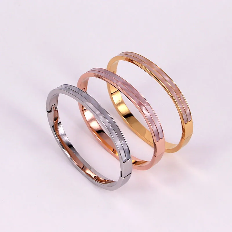 stainless steel Pink Shell bracelets & bangles Rose Gold Color women Lady Wedding Gift Fashion Jewelry Accessories
stainless steel Pink Shell bracelets & bangles Rose Gold Color women Lady Wedding Gift Fashion Jewelry Accessories