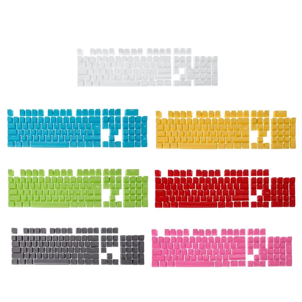 Высококачественные клавиши PBT 104 Doubleshot с подсветкой различные цвета на выбор для