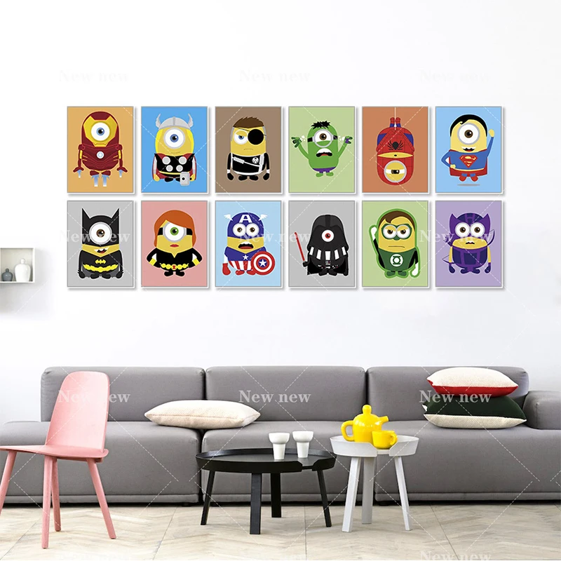Marvel Avengers cartoon creative canvas painting wall art posters and prints print canvas pictures home decoration kids gifts
Marvel Avengers cartoon creative canvas painting wall art posters and prints print canvas pictures home decoration kids gifts