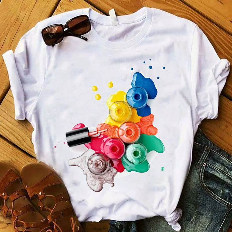 Graphic 3D Finger Nail Paint Color Women's Shirt Summer Tops Harajuku Tee T Shirt Women T Shirt Oversized Tshirt Female T-shirts
Graphic 3D Finger Nail Paint Color Women's Shirt Summer Tops Harajuku Tee T Shirt Women T Shirt Oversized Tshirt Female T-shirts