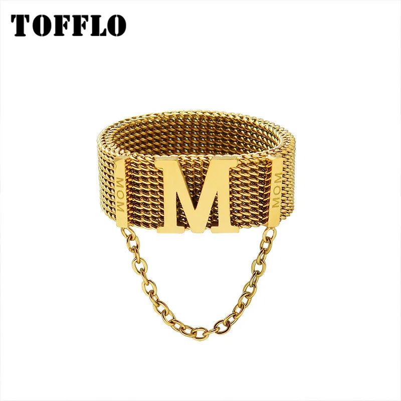 TOFFLO Stainless Steel Jewelry Mesh Band Woven M Tassel Chain Ring For Women Fashion Ring BSA172
TOFFLO Stainless Steel Jewelry Mesh Band Woven M Tassel Chain Ring For Women Fashion Ring BSA172
