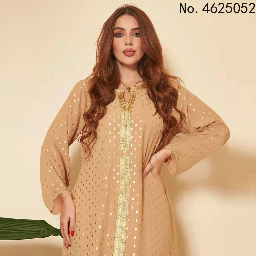 ИД мусульманская Мода Abayas для женщин Дубай турецкий с длинным рукавом Кафтан