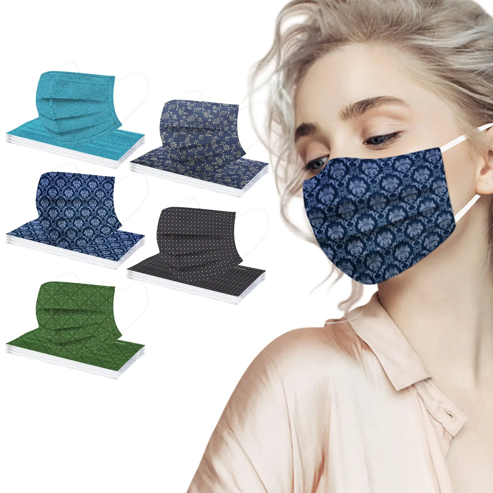 50pc Adult Retro Disposable Masks Industrial 3ply Unisex Non-wove Anti-dust mouth Mask Earloop Bandage Masques
50pc Adult Retro Disposable Masks Industrial 3ply Unisex Non-wove Anti-dust mouth Mask Earloop Bandage Masques