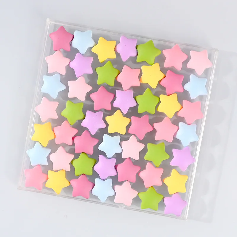 50 Pcs Resin Colorful Little Star Mobile Phone Case Embellishment Material DIY Ornaments Earrings Nail Art Decorate Accessories
50 Pcs Resin Colorful Little Star Mobile Phone Case Embellishment Material DIY Ornaments Earrings Nail Art Decorate Accessories
