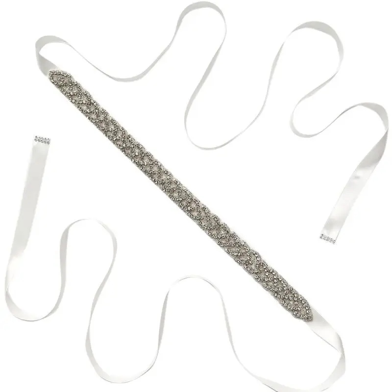 270x2cm Women Wedding Bridal Long Waist Belt Cable Cross Glitter Rhinestone Beaded Sash Cummerbunds Ribbon DIY Waistband Party
270x2cm Women Wedding Bridal Long Waist Belt Cable Cross Glitter Rhinestone Beaded Sash Cummerbunds Ribbon DIY Waistband Party