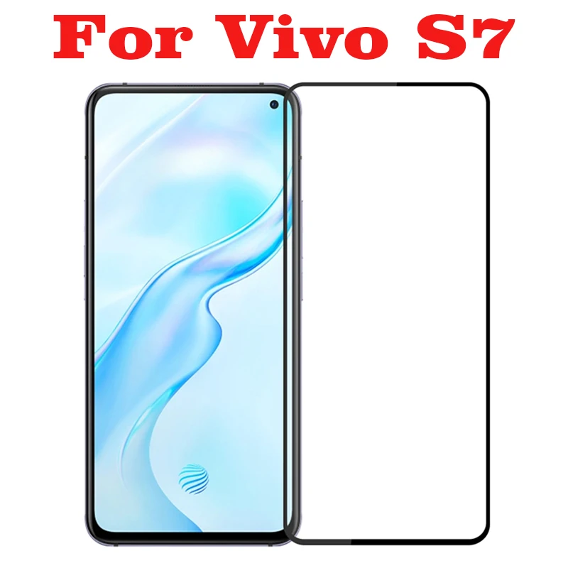2 шт 3D полное закаленное стекло для Vivo S7 Полное покрытие экрана Взрывозащищенная