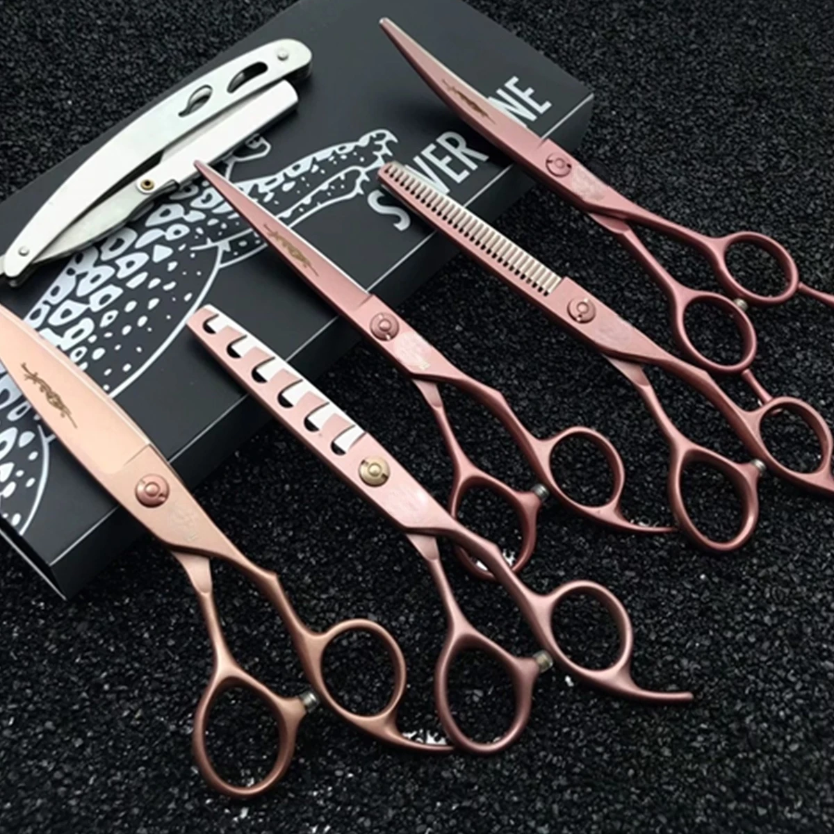6 Professional Hair Salon Structure Scissors Set Cutting Barber Haircut Thinning Shear Scissors Hairdressing Hair Tools Scissors
6 Professional Hair Salon Structure Scissors Set Cutting Barber Haircut Thinning Shear Scissors Hairdressing Hair Tools Scissors
