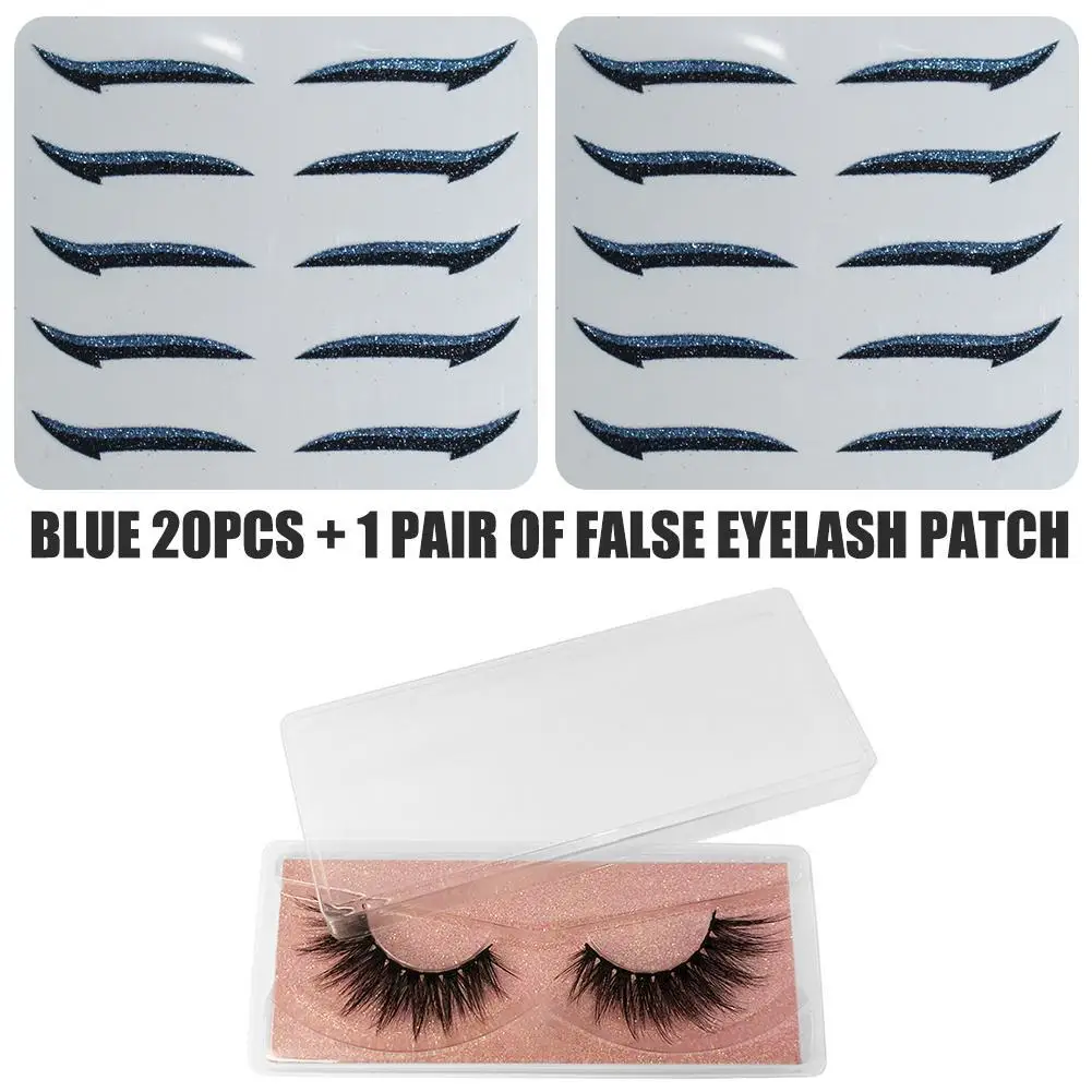 Eusable 10Pcs Natural False Eyelashes and 10Pcs Eyeliner Stickers Eyelid Line Stick Sexy Smoky Eye Makeup Cosmetic Tools
Eusable 10Pcs Natural False Eyelashes and 10Pcs Eyeliner Stickers Eyelid Line Stick Sexy Smoky Eye Makeup Cosmetic Tools