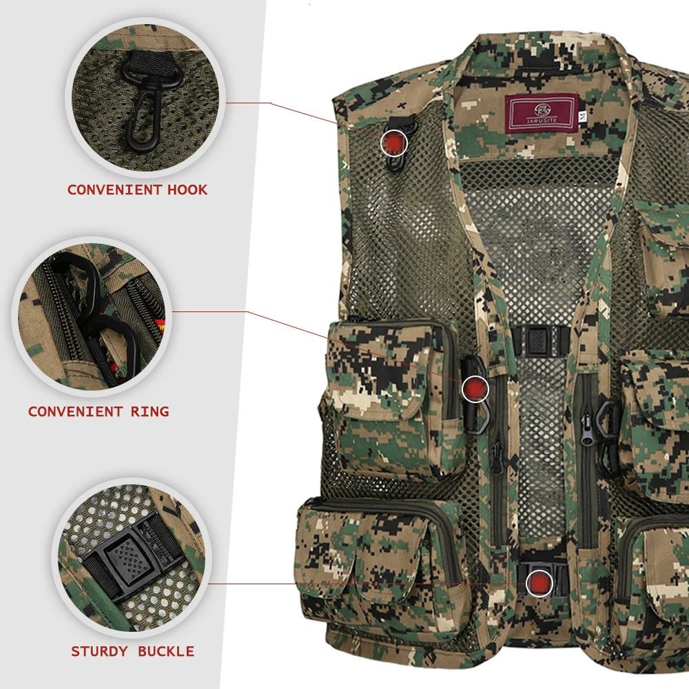 Summer Multi Pockets Mesh Jackets Waterproof Quick Dry Waistcoat Detachable Outdoor Life Jacket Fishing Photography Vest
Summer Multi Pockets Mesh Jackets Waterproof Quick Dry Waistcoat Detachable Outdoor Life Jacket Fishing Photography Vest