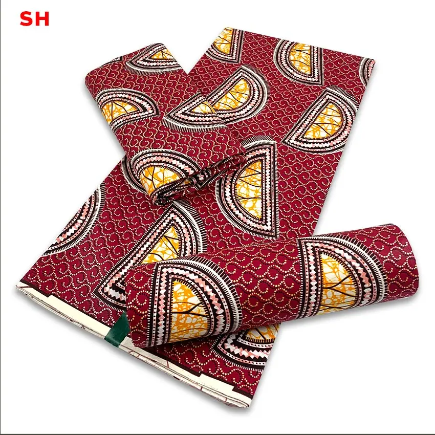 NIGIRA Red Semicircle Printing Design Grand Prints Batik Pagne Real Wax Fabric By The Yard H210802
NIGIRA Red Semicircle Printing Design Grand Prints Batik Pagne Real Wax Fabric By The Yard H210802