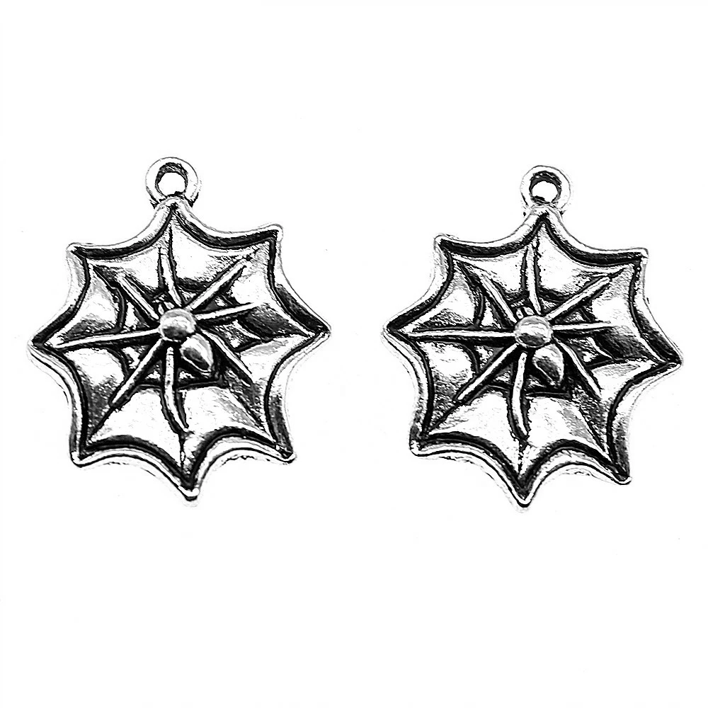 10Pcs 22x18mm Spider Charms For Jewelry Making Hand Made Jewelry Accessories Antique Silver Color Alloy Charms
10Pcs 22x18mm Spider Charms For Jewelry Making Hand Made Jewelry Accessories Antique Silver Color Alloy Charms