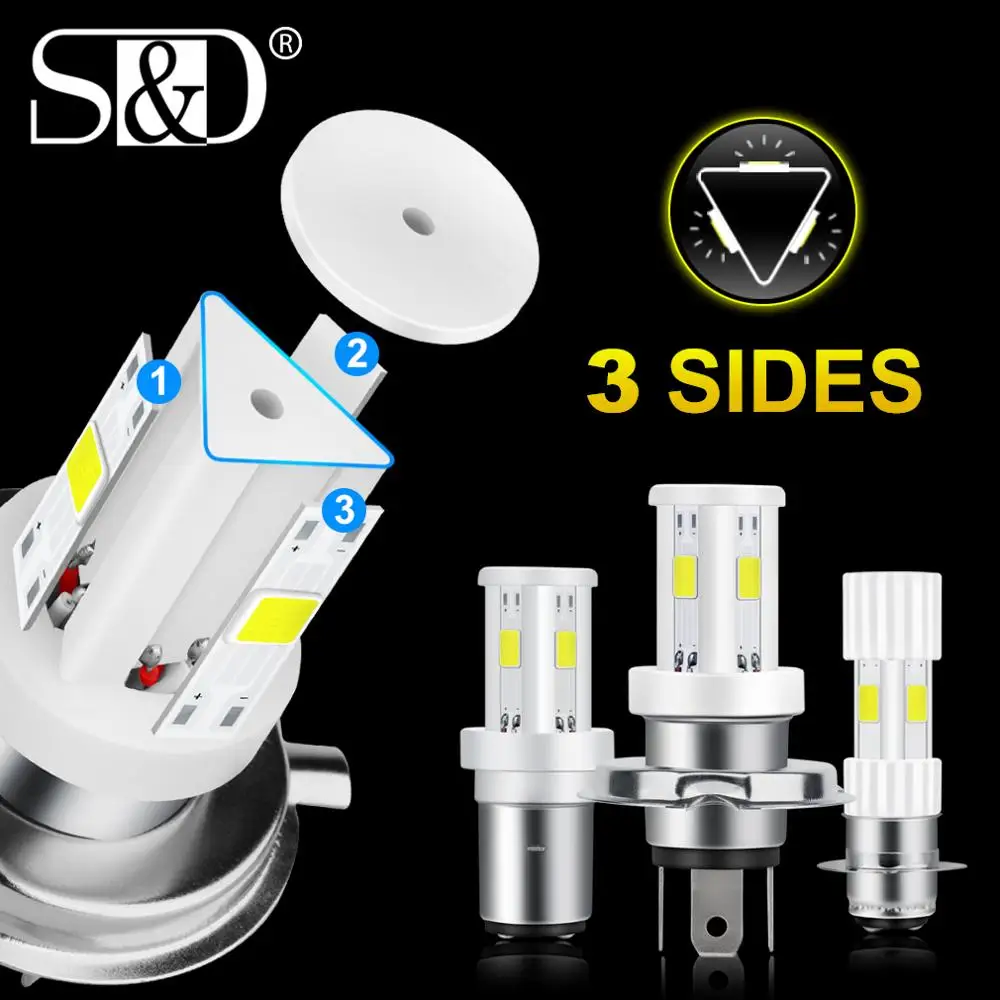 1pc Canbus Error Free Motorcycle Headlight LED Bulbs 12V H6 BA20D P15D H4 Led 3 Sides COB Ceramic Chips Motorbike Accessories
1pc Canbus Error Free Motorcycle Headlight LED Bulbs 12V H6 BA20D P15D H4 Led 3 Sides COB Ceramic Chips Motorbike Accessories