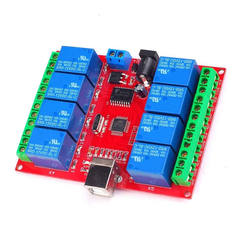 Drive Free USB Control Switch 8-Way 5V Relay Module Computer Control Switch PC ligent Control
Drive Free USB Control Switch 8-Way 5V Relay Module Computer Control Switch PC ligent Control