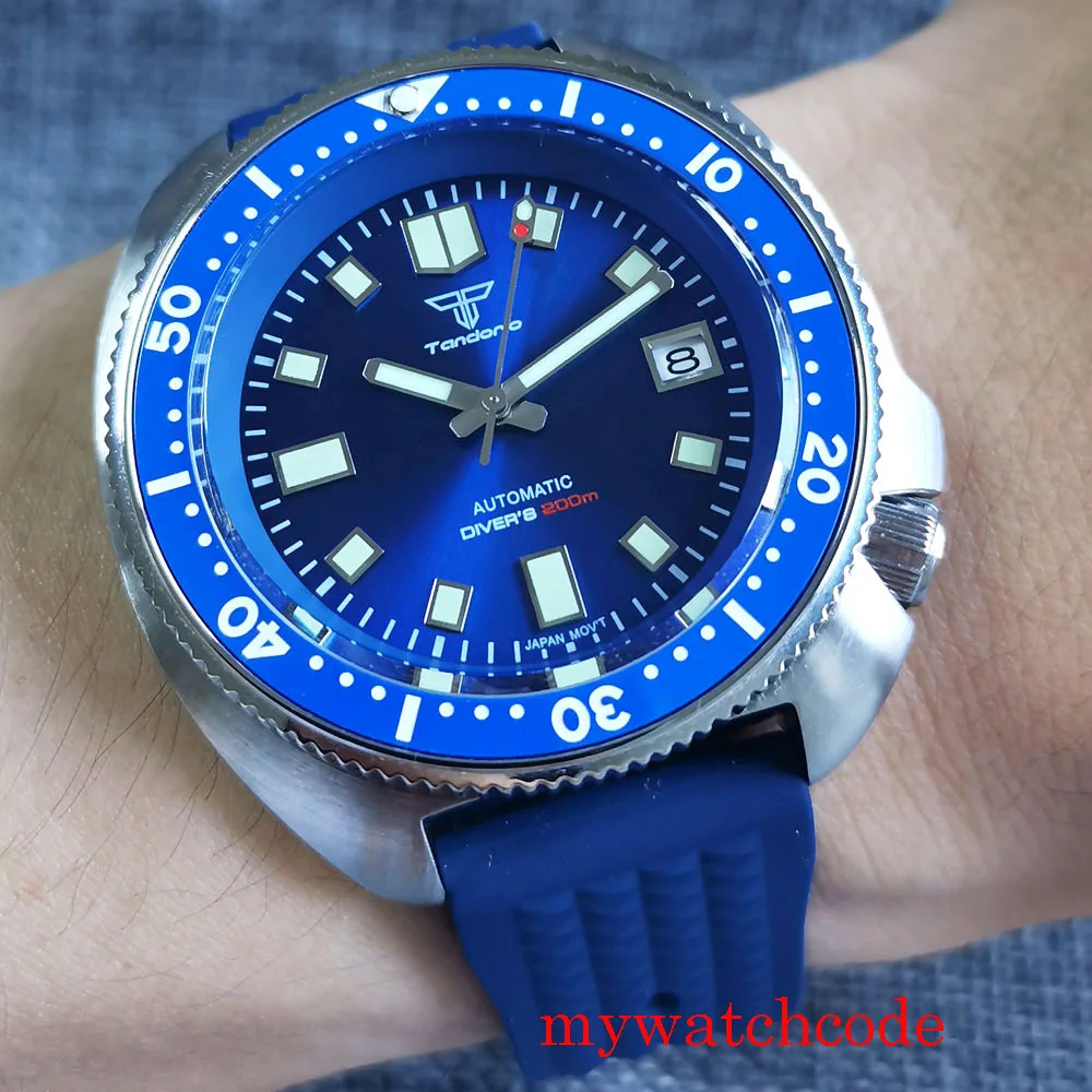 24 Jewels NH35A PT5000 Tandorio 44 мм механические Автоматические Мужские часы Sapphire Crysstal 200 м водонепроницаемые светящиеся отметки Резиновая лента
24 Jewels NH35A PT5000 Tandorio 44 мм механические Автоматические Мужские часы Sapphire Crysstal 200 м водонепроницаемые светящиеся отметки Резиновая лента
