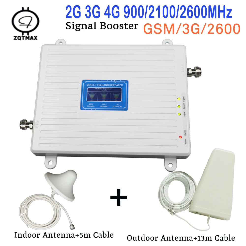 Трехдиапазонный ретранслятор gsm 900 МГц UMTS 2100 LTE 2600 усилитель сигнала сотового