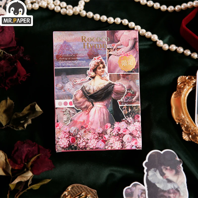 Mr.Paper Ins Wind Boxed Sticker Rococo Hymn Series Box Sticker Creative Mini Pocket Decoration Decorative Collage Sticker
Mr.Paper Ins Wind Boxed Sticker Rococo Hymn Series Box Sticker Creative Mini Pocket Decoration Decorative Collage Sticker